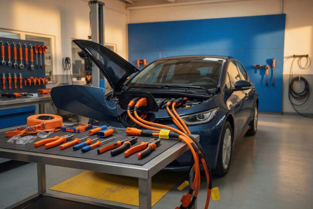 Hochvolt-System und Sicherheit – fachgerechte Arbeiten am E-Auto – E-Auto Klinik